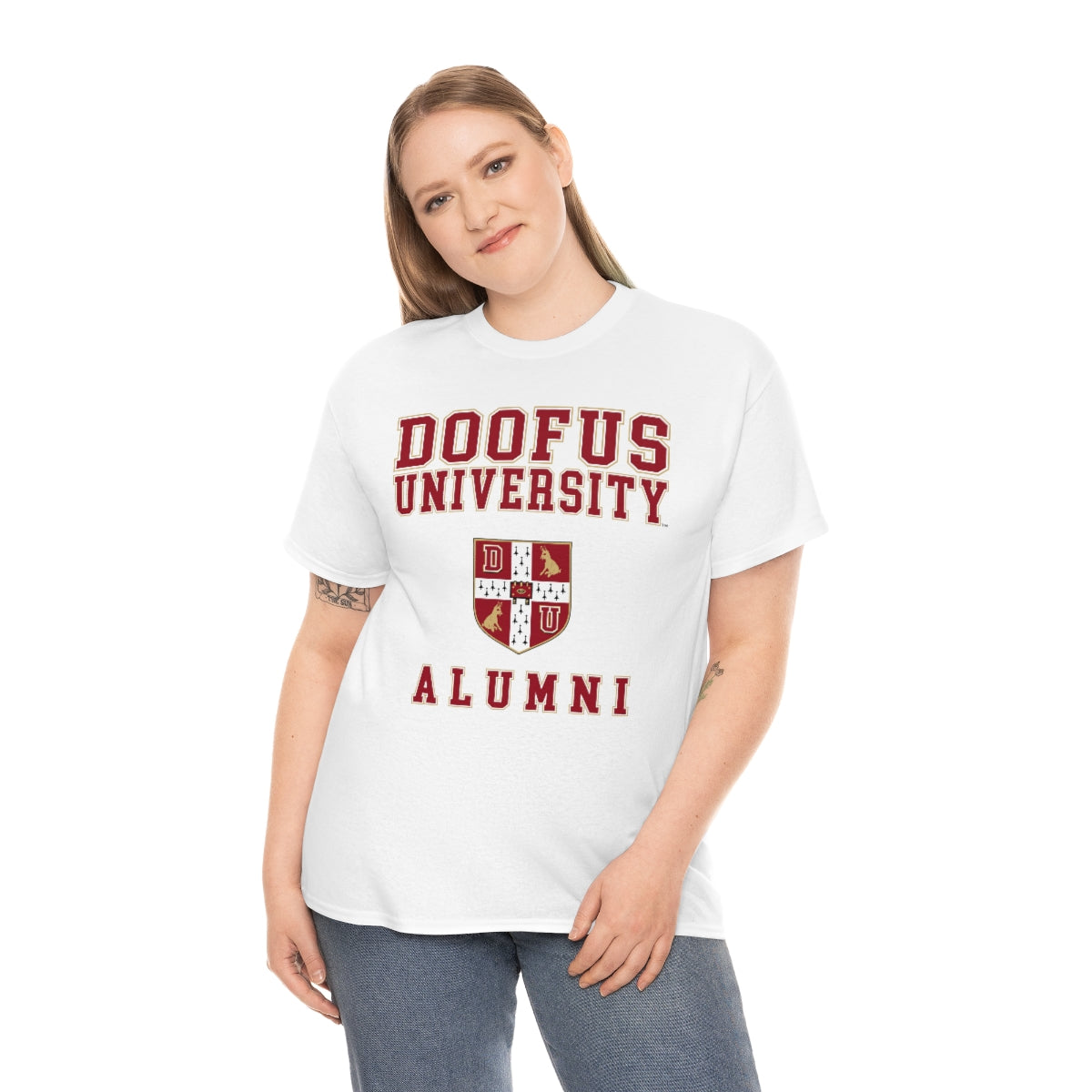 Doofus University™ Alumni Unisex Funny Gift Idea Short Sleeve T Shirt