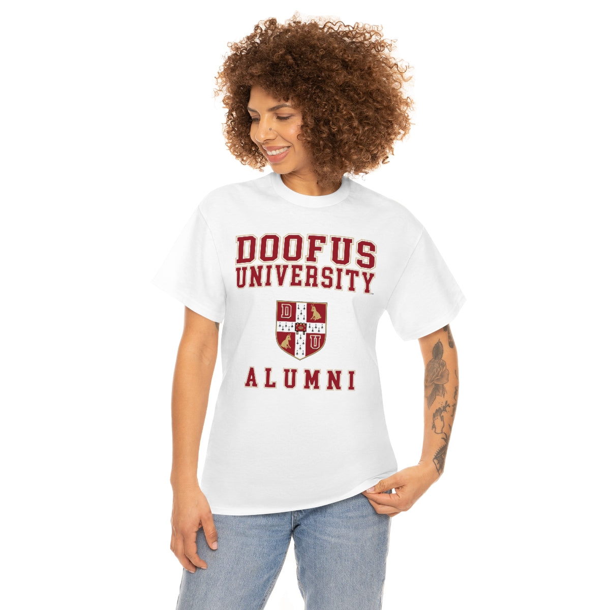 Doofus University™ Alumni Unisex Funny Gift Idea Short Sleeve T Shirt