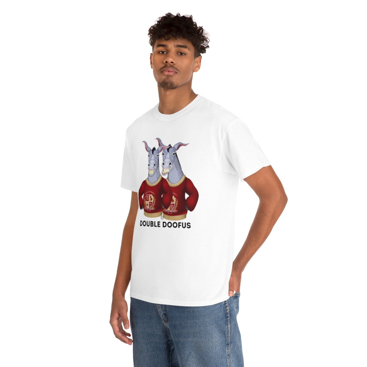 Twin Doofuses! Unisex T-Shirt Short Sleeve Funny Gag Gift