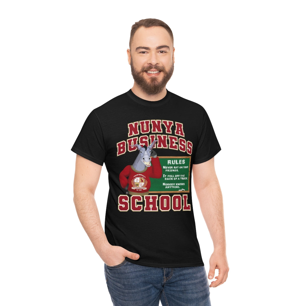 Nunya Business School Unisex Short Sleeve Tee