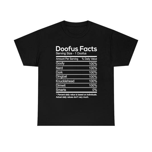 Doofus Facts Unisex Short Sleeve Tee