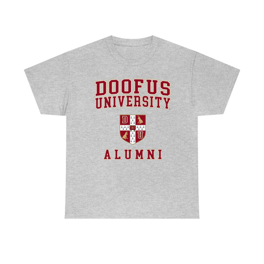 Doofus University™ Alumni Unisex Funny Gift Idea Short Sleeve T Shirt